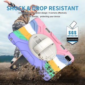 <span class=keywords><strong>Silicone</strong></span> Mềm Rugged Armor Nhiệm Vụ Nặng Nề Chống Sốc Cầu Vồng Trẻ Em Tablet Trường Hợp Đối <span class=keywords><strong>iPad</strong></span> Pro 11 12.9 2018 2020 2021 2022 Trường Hợp - Product Image 4