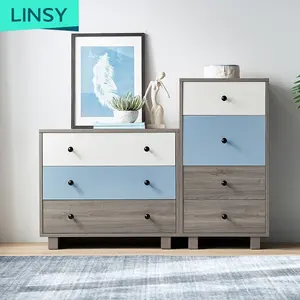 Modern Furniture 3 4 Drawer Filing Wood Living Room Storage Cabinets