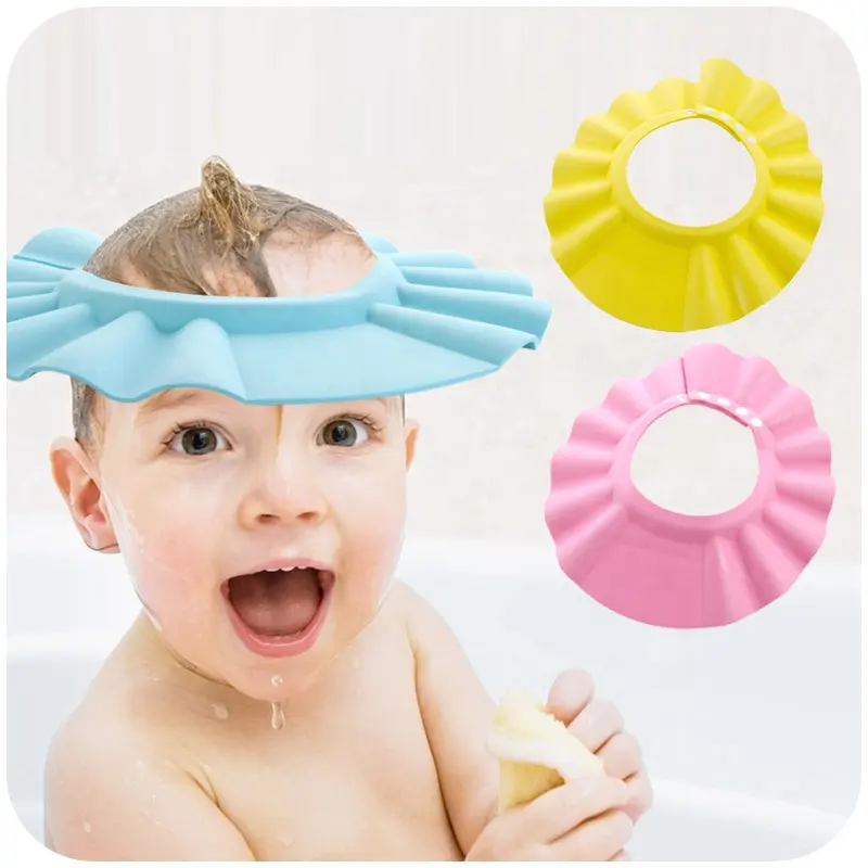 Fabbrica direttamente EVA schiuma regolabile impermeabile per bambini bambini bambini Shampoo bagno doccia cappello