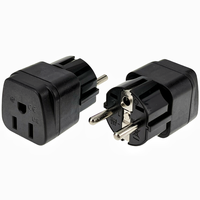 Adaptateur d'alimentation universel neuf, prise US EU 3/2 broches, type B, prise Euro, sortie AC, certifié CE, téléphone portable, noir