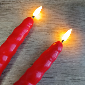 Christmas Santa Claus LED Real Wax <b>Funny</b> Shaped Taper <b>Candle</b> Flameless Flickering Eco Party Home Decor Remote Control Custom - Product Image 4