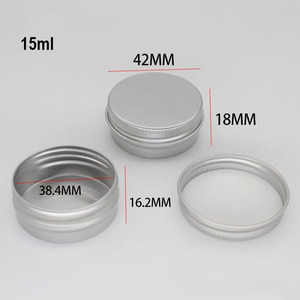 March EXPO 5ml 5g 10ml 15ml 30ml 50ml 60ml 100ml rỗng nhỏ kim loại tin có thể hộp Lip Balm nhôm tin <span class=keywords><strong>container</strong></span> cho mỹ phẩm - Product Image 1