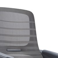 Chaise de bureau ergonomique JOHOOFURNITURE, cadre gris, fabriquée en Chine, chaise de bureau pour salle de conférence, coussin épais confortable