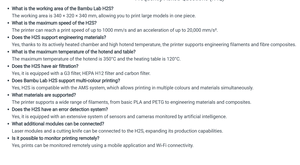 เครื่องพิมพ์ FDM รุ่นใหม่ H2S 3D ขนาด 340*320*340 มม. ความเร็วสูง แบบ Closed Core-XY - Product Image 2