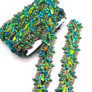 Supply <strong>Samba</strong> Dressing Decorative Crystal Rhinestone Trims Iron on Rhinestone Chain Trimmings for Trinidad Caribbean 2025 - Product Image 2