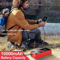 Démarreur de voiture EAFC 4000A 12V avec batterie de 10000mAh et compresseur d'air de 150 PSI pour véhicules essence 6.0L et diesel 4.0L
