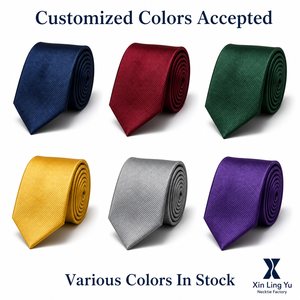 <span class=keywords><strong>Corbata</strong></span> Estrecha Casual de 6 cm para Hombre en Microfibra de Poliéster Dorada Tejido Jacquard, Ecológica y Duradera, se Aceptan Colores Personalizados - Product Image 1