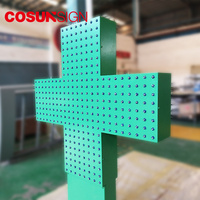 COSUN zweifarbige Apotheke Kreuz wand grünes Kreuz Apotheke LED-Anzeige