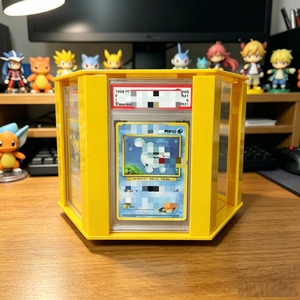 Wholesale High Quality Rotating Acrylic Display <b>Stand</b> Custom Easy Assembly Trading Card Grading Slab For <b>Desktop</b> Display - Product Image 5
