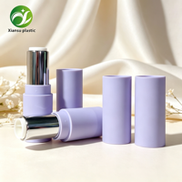 Tube de rouge à lèvres cosmétique avancé 3,5 g, cylindrique, givré, à irrigation directe, avec capuchon à clapet en plastique et sérigraphie