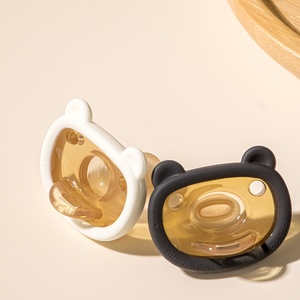 Sucette d'alimentation pour bébé nouveau-né 0-12 mois, super douce, sans BPA, en silicone, à débit <span class=keywords><strong>lent</strong></span>, anti-flatulence, utilisation jour/nuit avec poignée - Product Image 4