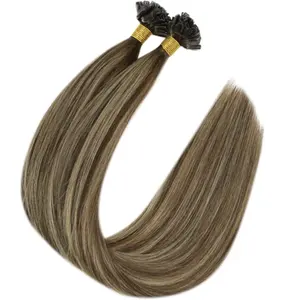 Factory Price keratin u tips human hair extensions u tip hair extensions straightened For Woman