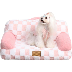 Sofá cama ortopédico de felpa de lujo para mascotas, cubierta extraíble lavable a máquina, diseño suave y bonito, envío gratis - Product Image 5
