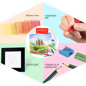 Ensemble de crayons de couleur à base d'huile Faber-castell, 48 couleurs, série Castle, pour dessin et croquis artistiques - Product Image 6