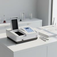 Spectrophotomètre UV-Vis 200-1000 nm à faisceau unique avec ajustement automatique de zéro, enregistrement des courbes standard, spectromètre pour tests environnementaux de l'eau