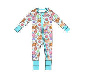 Qingli OEM fábrica personalizada ropa <span class=keywords><strong>de</strong></span> bebé <span class=keywords><strong>recién</strong></span> <span class=keywords><strong>nacido</strong></span> lindo estampado Sleeper <span class=keywords><strong>para</strong></span> <span class=keywords><strong>0</strong></span>-12 <span class=keywords><strong>meses</strong></span> cierre <span class=keywords><strong>de</strong></span> cremallera mamelucos <span class=keywords><strong>de</strong></span> bebé pijama - Product Image 2