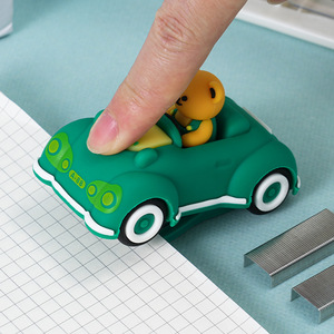 Creative Cartoon Bear Car Stapler Mini Office Student Stationery Binding Tool 15 Page Capacity MIAX-0235 - Product Image 1