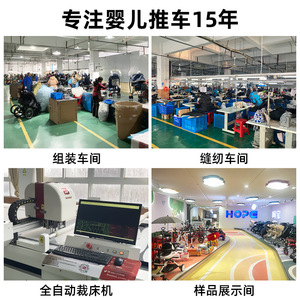 รถเข็นเด็กสี่ล้อพร้อมเปลนอนสำหรับเด็กแรกเกิด รับน้ำหนักได้ 15 กก. สีฟ้า โครงเหล็กคาร์บอนสูง - Product Image 4