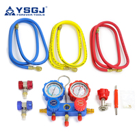 Outils de diagnostic numérique Hvac Manomètre à vide Manifold Réfrigérant Manomètre Set Température Fuite Climatiseur
