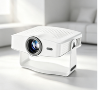 Projecteur intelligent LCD J500, système Android 14, 500 ANSI, mise au point automatique, compatible 4K, 1080P, projecteur de divertissement domestique pour grandes pièces