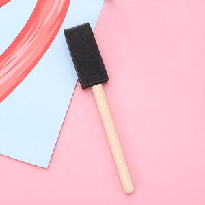 Bán buôn <span class=keywords><strong>1</strong></span> inch nghệ thuật thủ công bàn chải bọt mini trẻ em bọt xốp sơn bàn chải với gỗ xử lý - Product Image 5