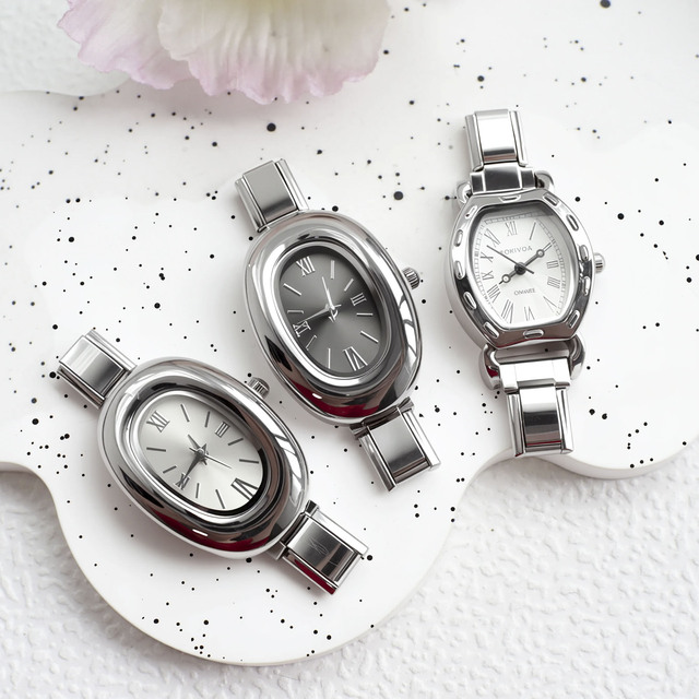 Wholesales Modular Bracelet Watch Quartz Wholesale Unisex European and American Style Round Versatile DIY Wristwatch