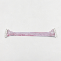 Câble plat XH 2,54 mm, rouge et blanc, faisceau de câbles, double connecteur blanc, câble de raccordement pour connexion interne des équipements d'éclairage
