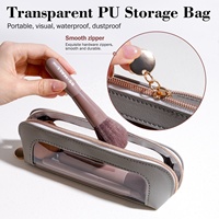 BS-MALL 14 pinceaux de maquillage professionnels avec sac de voyage, synthétiques, vegan, portables, petit kit de pinceaux de maquillage cosmétique à étiquette privée