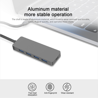 Nouveau Hub USB-C 5-en-1 H09b USB-A avec 4 ports USB 3.0, USB 2.0 et alimentation 100W pour Anker et HP, fabriqué en usine (ODM/OEM)