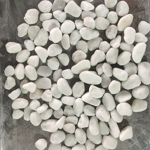 Pierres de roche rondes blanches pour décoration, galets blancs, pour jardin naturel vietnamien, décorations - Product Image 1