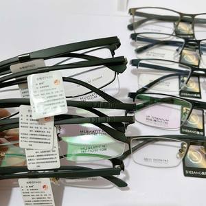 تصفيات فائقة الضوء TR عدسة إطار أزرق رجال الأعمال نصف قراءة نظارات مختلطة الساق مربع بالجملة - Product Image 5