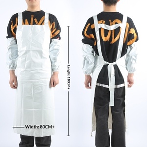 Custom Sleeveless Adult TPU Waterproof Fishing Kitchen Chef Restaurant <strong>Work</strong> Plastic <strong>Aprons</strong> with Straps Neck-Hanging - Product Image 3