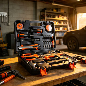 Home Combination <b>Tool</b> <b>Set</b> with Carbon Steel <b>Tools</b> Hard Case Packaging 1 Year Warranty Durable Carbon Steel - Product Image 6