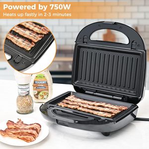 Machine à sandwichs et gaufres manuelle 2-en-1 avec plaques interchangeables pour usage domestique – Offre spéciale usine - Product Image 4