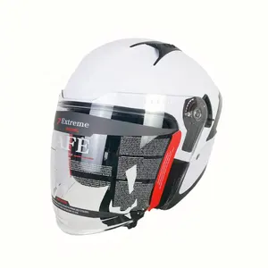 Chất Lượng Cao Bốn Mùa Phổ Mũ Bảo Hiểm Ngoài Trời Đi Xe Đôi Visor An Toàn Nửa Mặt Xe Máy Mũ Bảo Hiểm - Product Image 2