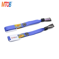 Programme tissé 13.56mhz MIFARE Classic 1k 4k NFC ID Bracelet RFID Événement MIFARE Bracelet