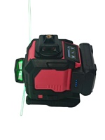 Niveau laser vert 4D 360° auto-nivelant avec base ultra-fine pour l'installation au sol, au mur et au plafond – Outil de construction