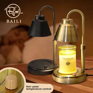 经典金属材料香味蜡融化温暖香气卧室客厅浪漫金色蜡烛暖灯