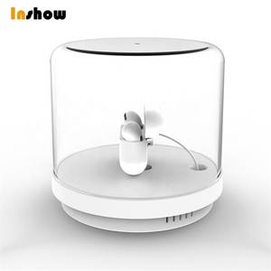 Caja de Exhibición con Alarma Antirrobo Transparente y Bloqueable A701, Soporte de Carga de Seguridad para Minoristas para <span class=keywords><strong>AirPods</strong></span> y Relojes Inteligentes - Product Image 5