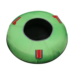 Inflatable Snow Ring Sled with Handles for Kids and Adults PVC Snow Tubes Float for Winter Outdoor Sledding