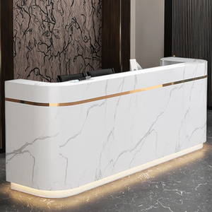 Bureau de réception moderne en bois personnalisé, écologique, durable, pour spa, hôtel, usage commercial, bureau - Product Image 2