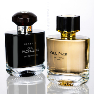 Bottiglia <span class=keywords><strong>di</strong></span> profumo <span class=keywords><strong>di</strong></span> vetro rotondo <span class=keywords><strong>di</strong></span> lusso da 100ml confezione vuota Eau De Parfum per marchi <span class=keywords><strong>di</strong></span> fragranze indipendenti e compagnia cosmetica - Product Image 6