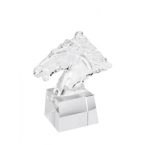 Cabeza de Caballo de Acrílico Transparente de 70x70x50 mm con Base, Impresión UV, para Ferias Comerciales y Bienvenida de Invitados - Product Image 1