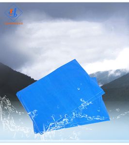 Водонепроницаемый полиэтиленовый брезент для крыши, полимерный брезент, голубой полиэтиленовый переработанный брезент - Product Image 3