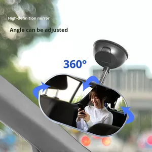 New <b>Car</b> Rearview <b>Mirror</b> with for for Baby Monitoring Adjustable Angle Suction Cup Child Seat Compatible Universal - Product Image 1