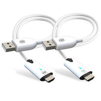 Draadloos voor zender en ontvanger Plastic HLVISUS 1080P 98,4ft 30M bereik voor laptop/smartphone naar HDTV/projector
