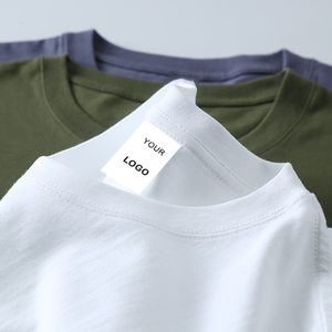 Camiseta de Lujo Lisa de Primera Calidad, Unisex, Personalizable con Serigrafía, Camiseta Blanca para Hombre, Corte Holgado, Algodón Grueso - Product Image 2