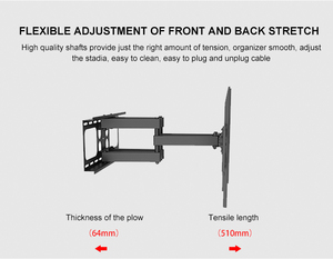 Giá đỡ màn hình <span class=keywords><strong>LCD</strong></span>/LED gắn tường xoay được, hỗ trợ VESA 600*400, kích thước 37-75 inch - Product Image 4
