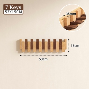 Houselin Đàn Piano Phong Cách Trang Trí Nội Thất Nghiêng Áo Móc Treo Tường Gắn Rắn Gỗ Áo Tổ Chức Giá - Product Image 4