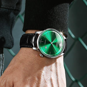 Montre Oupinke 3269, qualité artisanale, étanche, style simple, mouvement <span class=keywords><strong>import</strong></span>é, cuir d'affaires, montre unique - Product Image 3